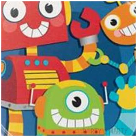 talerzyki papierowe wesole roboty godan 22 2 cm 8 szt