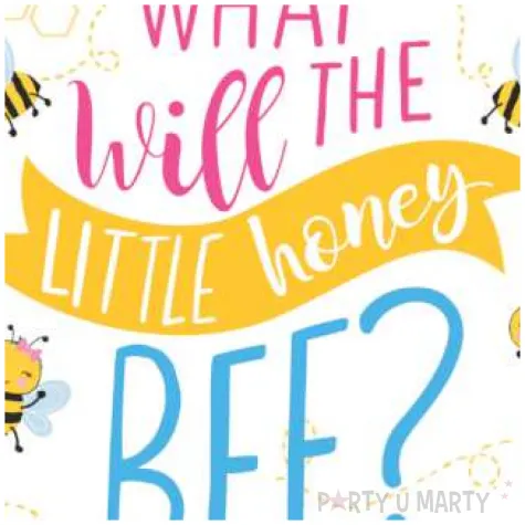 talerzyki papierowe what will it bee pszczolka zolte amscan 17 7 cm