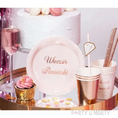 talerzyki papierowe wieczor panienski partypal 18 cm 6 szt