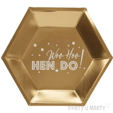 talerzyki papierowe woo hoo hen do panienski neviti 27 cm 8 szt