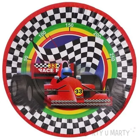 talerzyki papierowe wyscig 18 cm 6 szt
