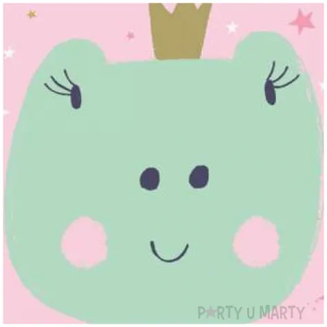 talerzyki papierowe zabka w koronie kwadratowe paw 23 x 23 cm 10 szt