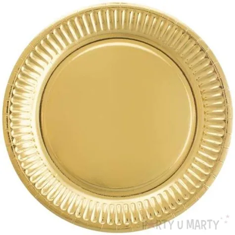 talerzyki papierowe zlote party godan 18 cm 6 szt