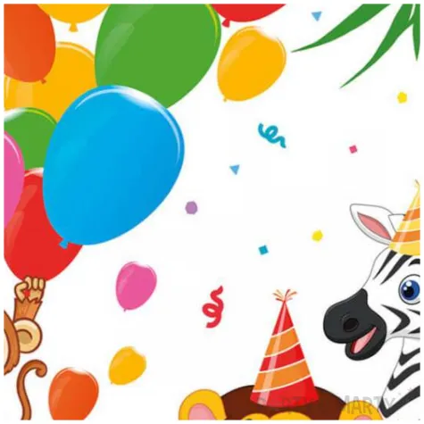 talerzyki papierowe zwierzeta safari procos 23 cm 8 szt