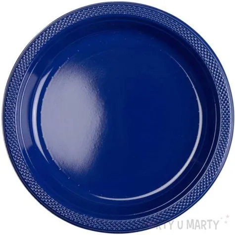 talerzyki plastikowe amscan l granatowe 22 8 cm 10 szt