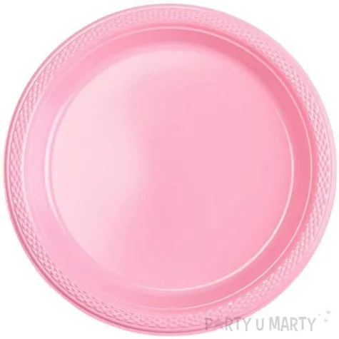 talerzyki plastikowe amscan l rozowe pastelowe 22 8 cm 10 szt