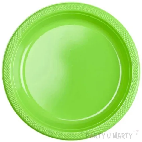 talerzyki plastikowe amscan l zielone jabluszko 22 8 cm 10 szt