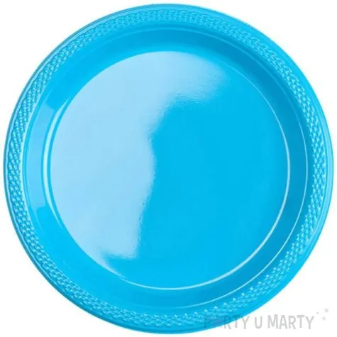 talerzyki plastikowe amscan m blekitne 17 7 cm 10 szt
