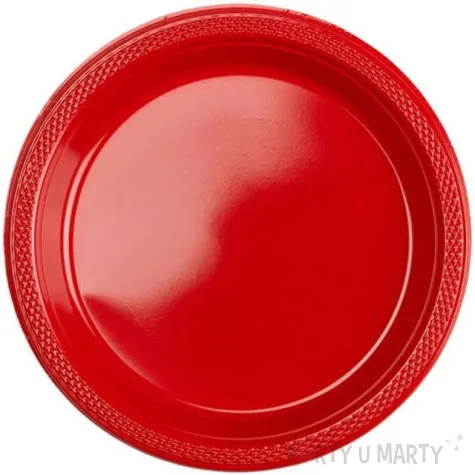 talerzyki plastikowe amscan m czerwone 17 7 cm 10 szt