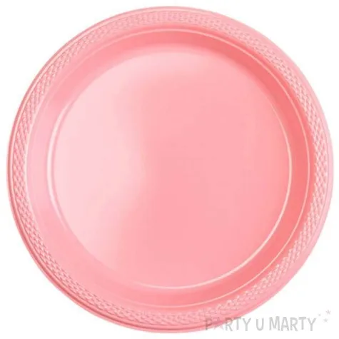 talerzyki plastikowe amscan m rozowe jasne 17 7 cm 10 szt