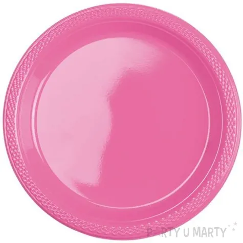 talerzyki plastikowe amscan m rozowe jasne 17 7 cm 10 szt