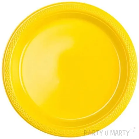 talerzyki plastikowe amscan m zolte 17 7 cm 10 szt