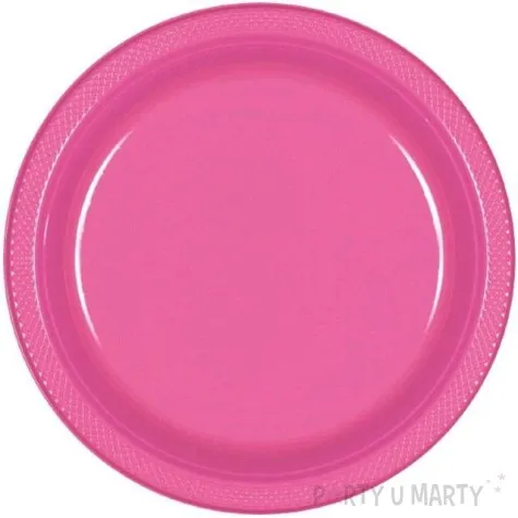 talerzyki plastikowe amscan rozowe 22 8 cm 20 szt