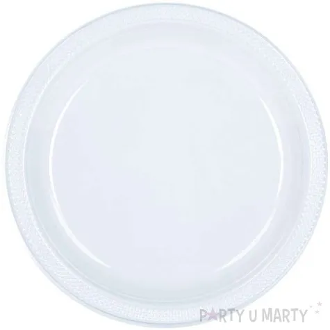 talerzyki plastikowe amscan transparentne 22 8 cm 20 szt