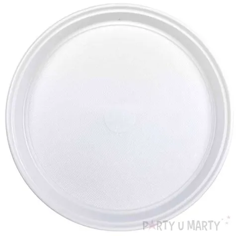 talerzyki plastikowe basic biale 23 cm 6 szt