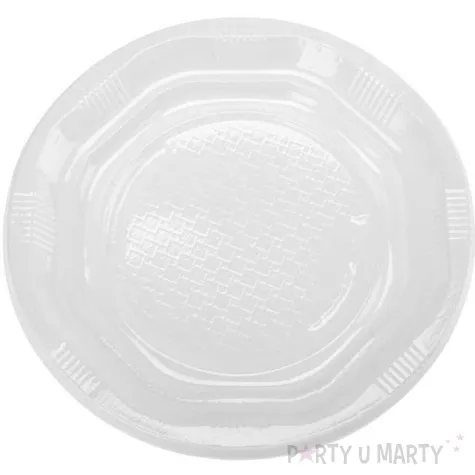talerzyki plastikowe classic biale ravi 17 cm 12 szt