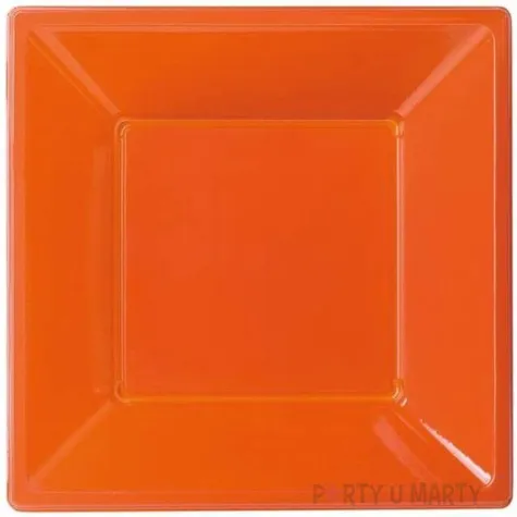 talerzyki plastikowe classic glebokie bbs pomaranczowe 18 cm 6 szt