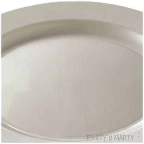 talerzyki plastikowe classic srebrny aluplast 24 cm 12 szt