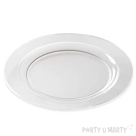 talerzyki plastikowe classic transparentny aluplast 19 cm 12 szt