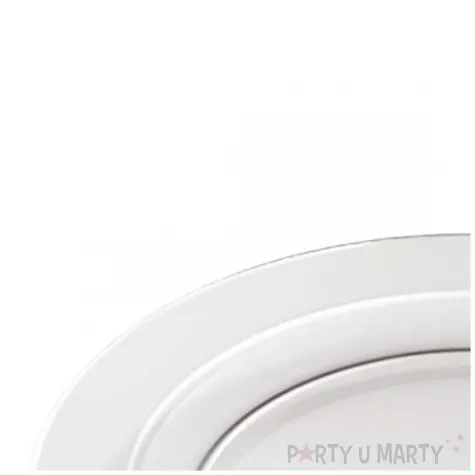 talerzyki plastikowe classic transparentny aluplast 24 cm 12 szt