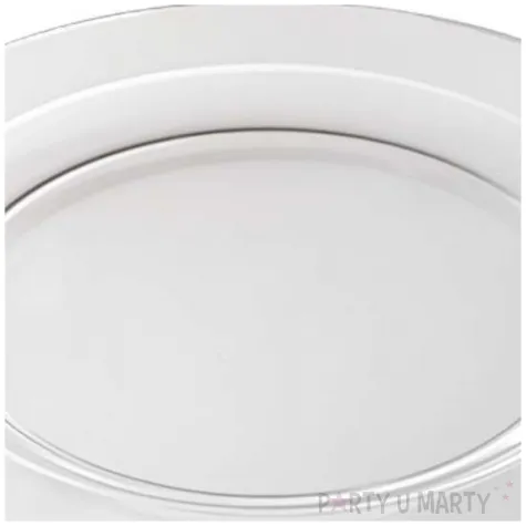 talerzyki plastikowe classic transparentny aluplast 24 cm 12 szt