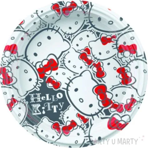 talerzyki plastikowe hello kitty fun 18 cm 8 szt