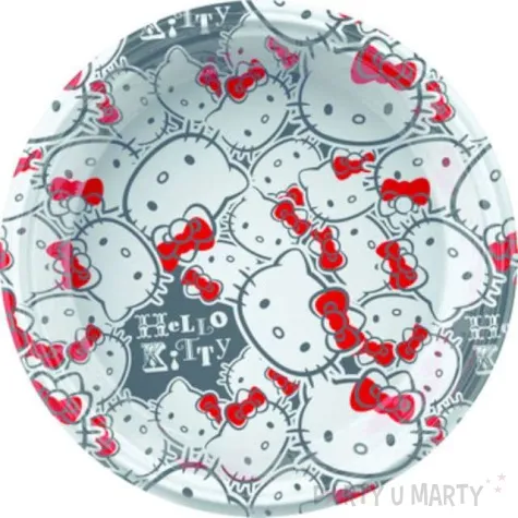 talerzyki plastikowe hello kitty fun 23 cm 8 szt