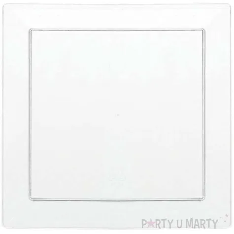 talerzyki plastikowe mini do zakasek transparentne 12 5 cm 10 szt