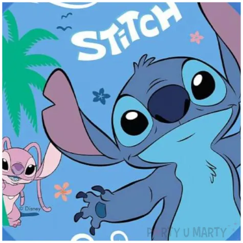 talerzyki plastikowe stitch angel niebieski procos 21 cm 4 szt