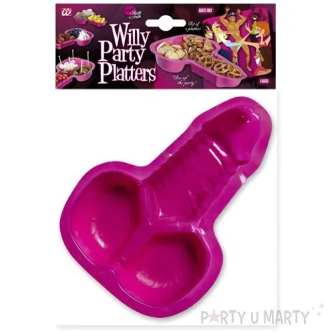 talerzyki plastikowe willy penisek widmann 2 szt