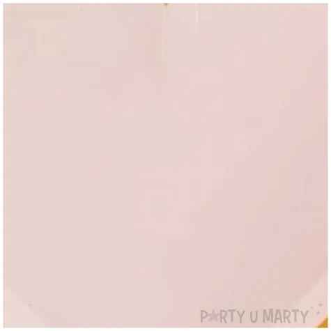 talerzyki serca pozlacane rozowe santex 23 cm 10 szt