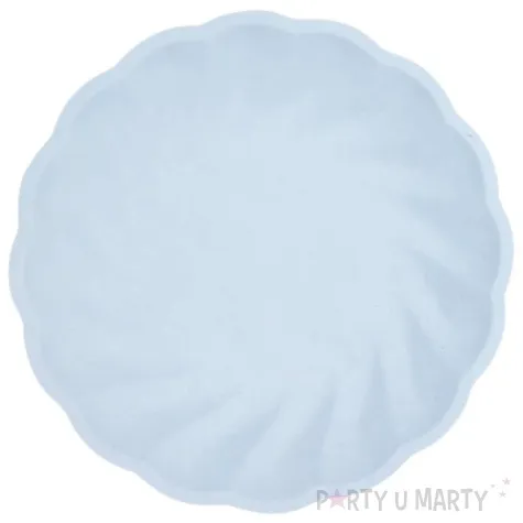 talerzyki vert decor twist niebieski amscan 18 8 cm 6 szt