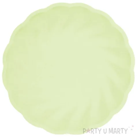 talerzyki vert decor twist zielony amscan 18 8 cm 6 szt