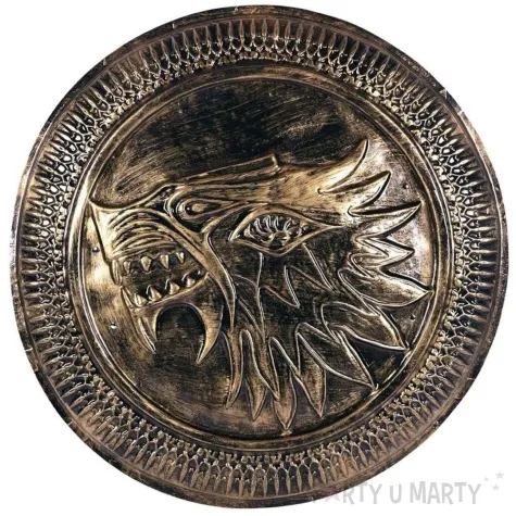 tarcza rycerza wsciekly lew zloty fyasa 59 cm