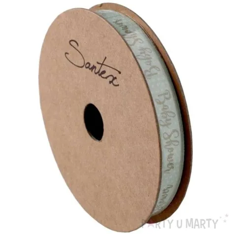tasiemka baby shower sticky zielona santex 10 mm 3 m