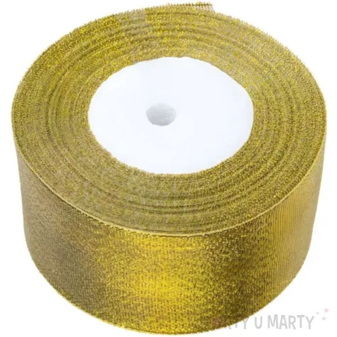 tasiemka brokatowa classic zloty czakos 50 mm 22 m