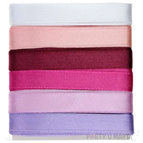 tasiemka classic 6 kolorow rozu mix titanum 10 mm 2 m