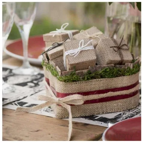 tasiemka jutowa classic brazowa czakos 10 x 900 cm