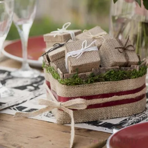 tasiemka jutowa santex brazowa 10mm 5m