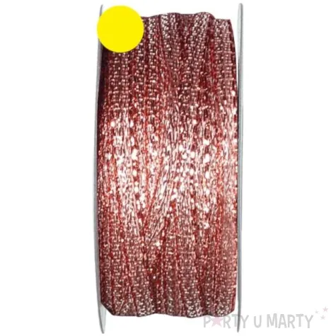 tasiemka metaliczna rose gold santex 3mm 25m