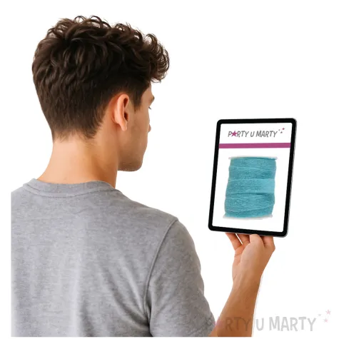 tasiemka natural blekitna santex 10 mm 5 m