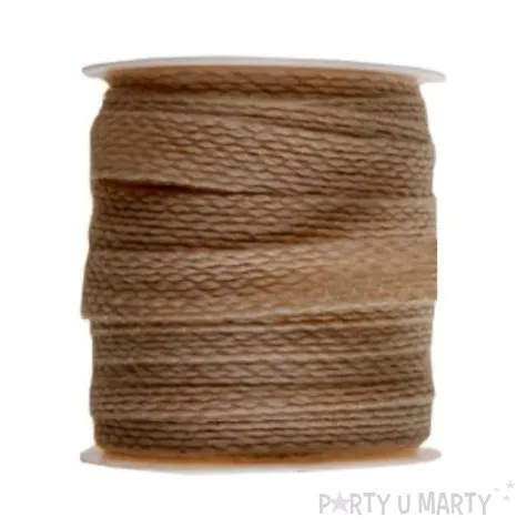 tasiemka natural brazowa santex 10 mm 5 m