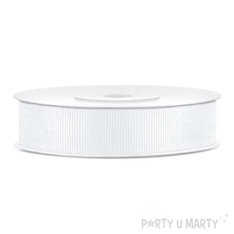 tasiemka rypsowa bialy 15mm 25m