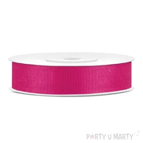 tasiemka rypsowa rozowa ciemna 15mm 25m
