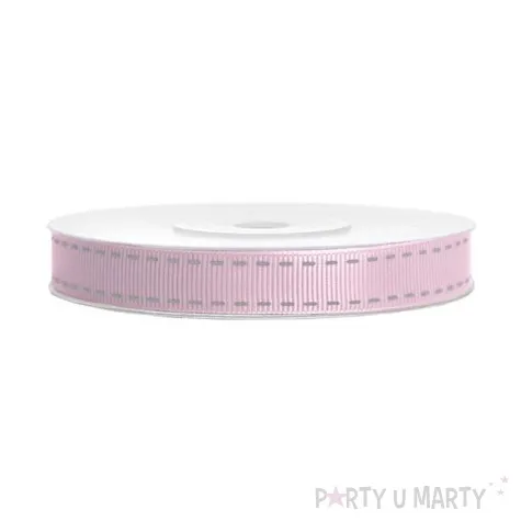 tasiemka rypsowa rozowa jasna zimna 15mm 25m