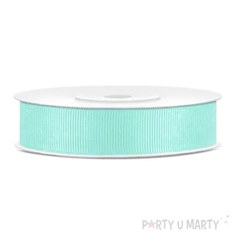 tasiemka rypsowa turkusowa niebieska jasna 15mm 25m