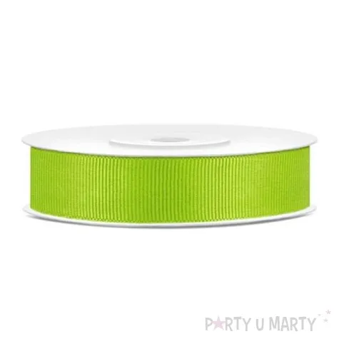 tasiemka rypsowa zielone jabluszko 15mm 25m