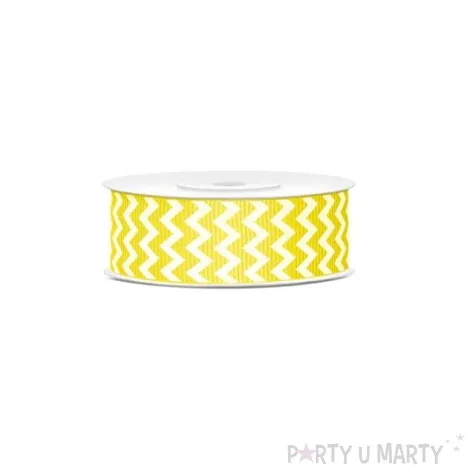 tasiemka rypsowa zolty 25mm 10m