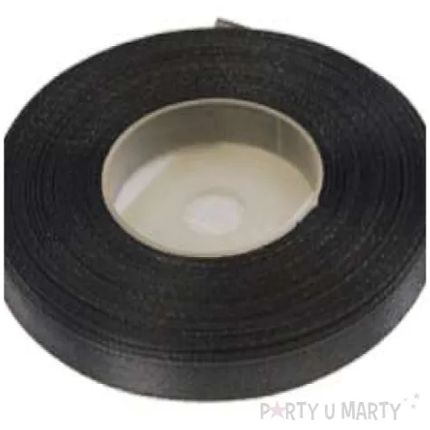 tasiemka satyna ciemny szary 2 5cm 25 m