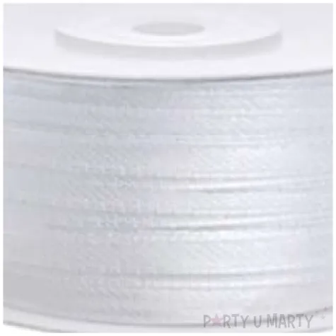 tasiemka satynowa biala 3 mm 90 m